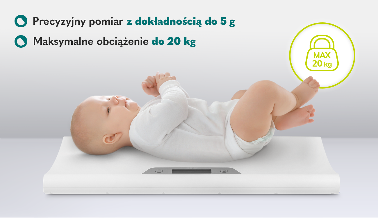 Waga elektroniczna dla niemowląt